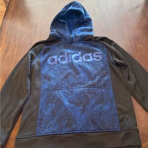 adidas Blue and Black Kids Hoodie